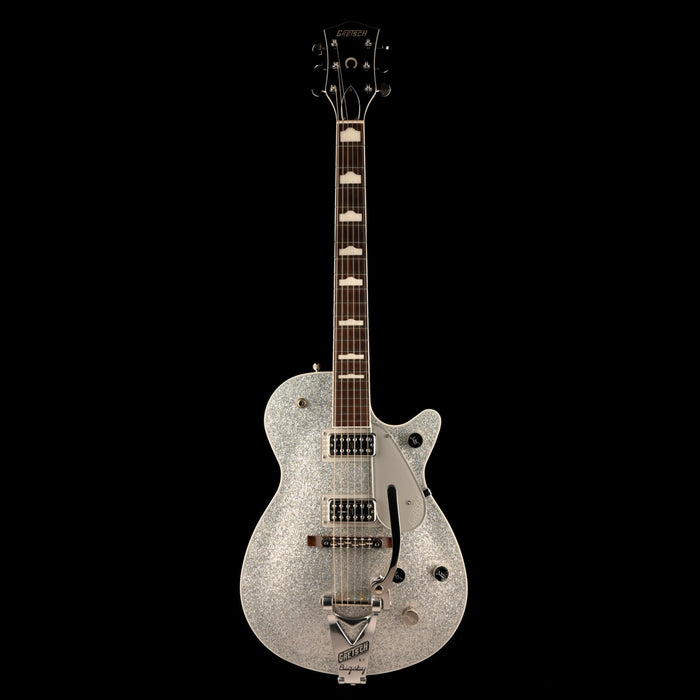 Pre Owned 2023 Gretsch G6229T-'89 Vintage Select Silver Sparkle Electric Guitar With OHSC