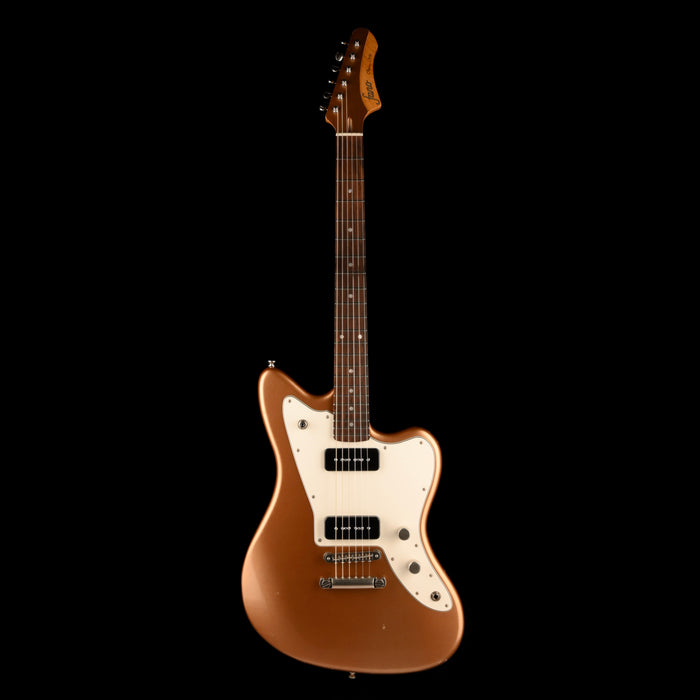 Fano Oltre Series JM6 P90 Light Distress Firemist Gold With Gig Bag