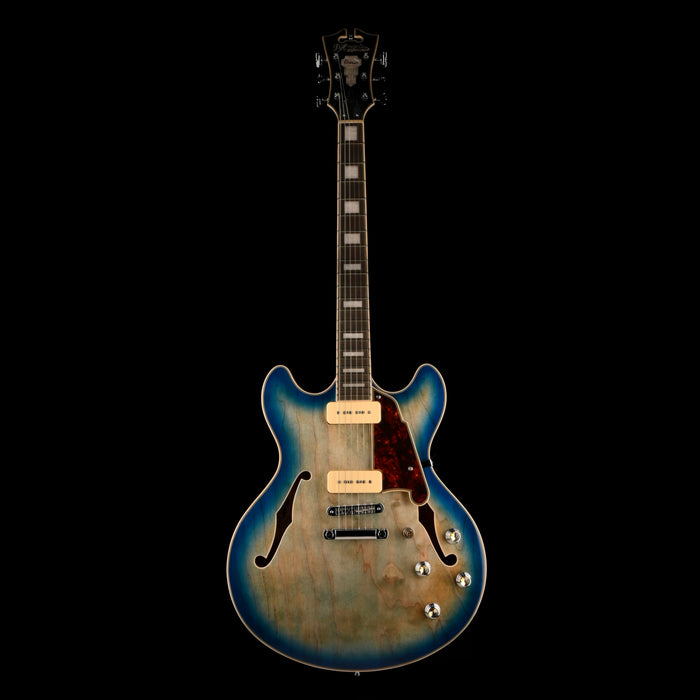 Pre Owned D'Angelico	Premier Series DC Boardwalk Semi-Hollow Blue Burst With Gig Bag