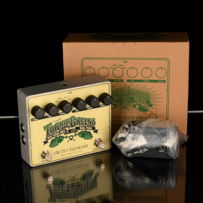 Used Electro-Harmonix Turnip Greens Multi-Effect Overdrive/Reverb Pedal With Box