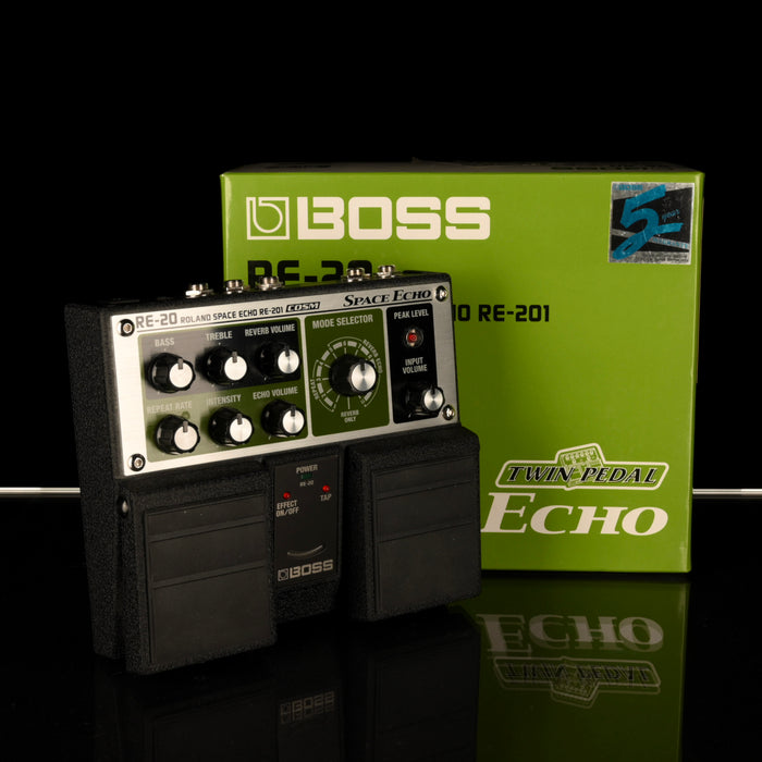 Used Boss RE-20 Space Echo Pedal With Box
