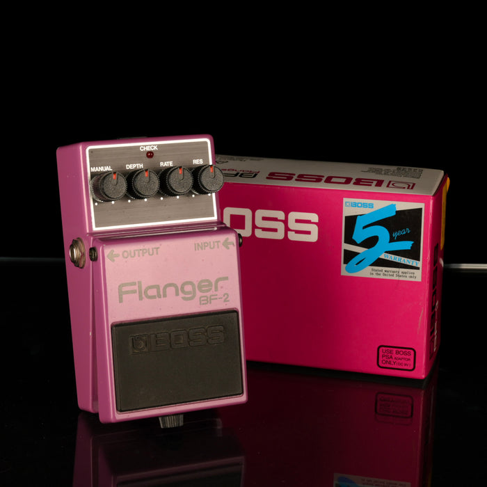 Used Boss BF-2 Flanger Pedal With Box