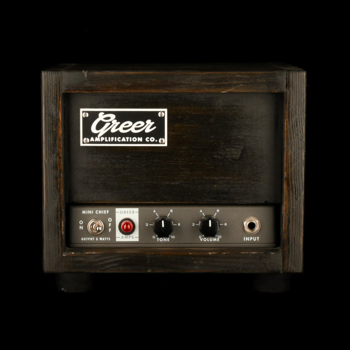 Pre Owned Greer Mini Chief 3-Watt Grey Guitar Amp Head With Matching 2x12" Guitar Amp Cabinet