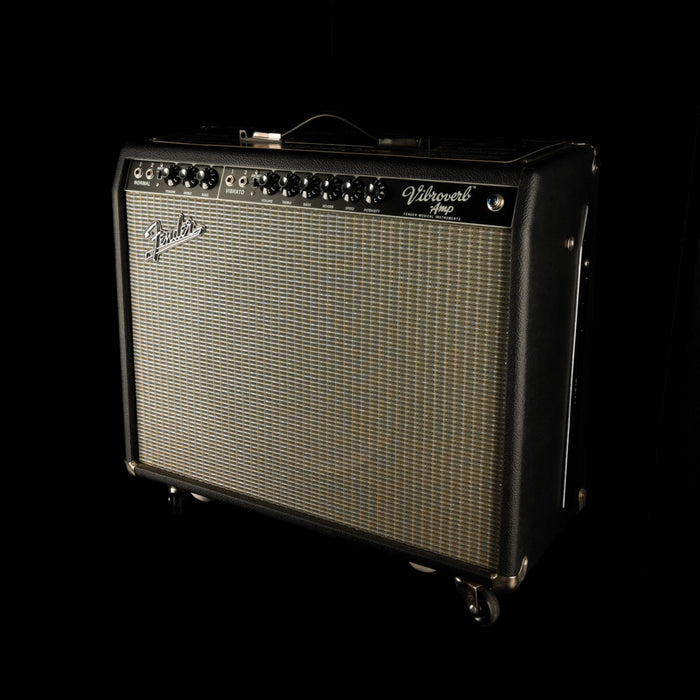 Pre Owned Fender '64 Vibroverb Custom Guitar Amp Combo With Footswitch And Cover