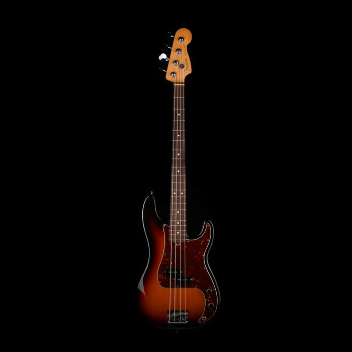 Pre Owned 2012 Fender American Standard Precision Bass 3-Tone Sunburst With OHSC