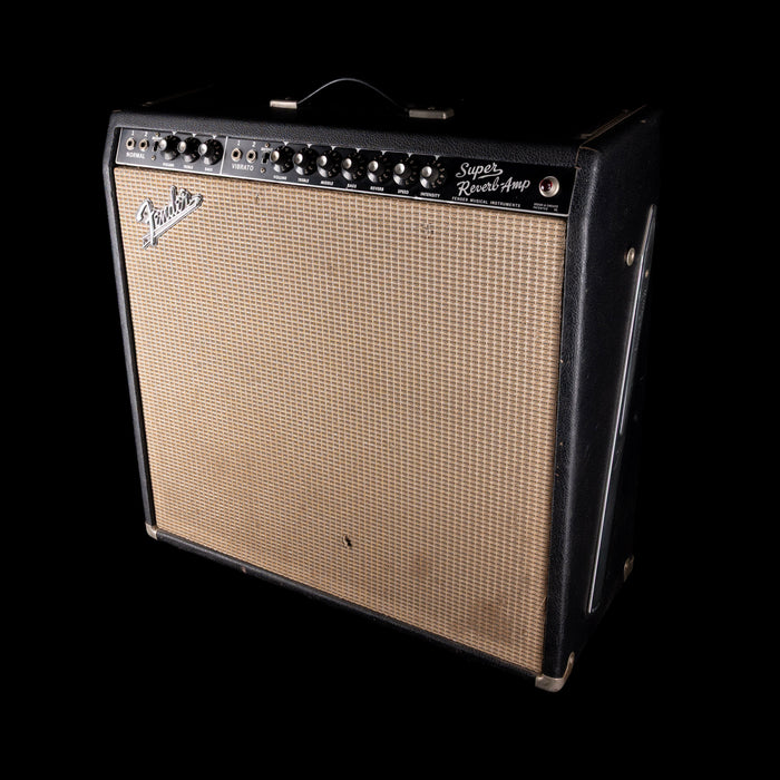 Vintage 1966 Fender Super Reverb Guitar Amp Combo With Cover