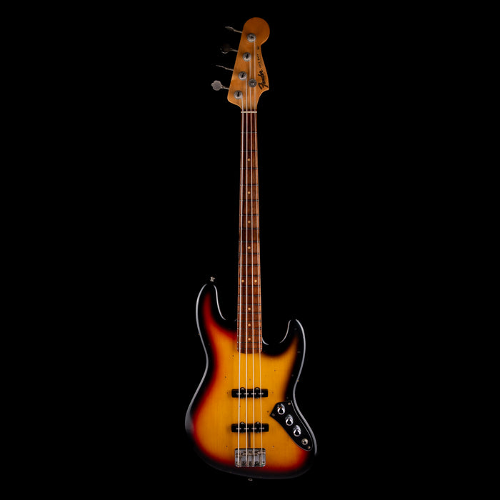 Pre Owned 2004 Fender Custom Shop 60's Jazz Bass Relic 3-Tone Sunburst With OHSC