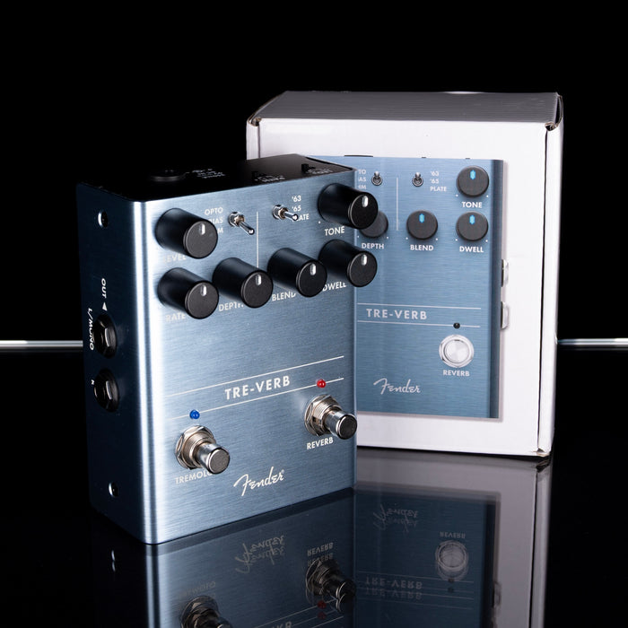 Used Fender Tre-Verb Used Fender Tre-Verb Tremolo Pedal With Box - 3Tremolo Pedal With Box - 3