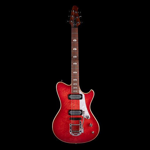 Powers Electric A-Type Select Birdseye Cosmo Red with Softshell Case