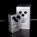 Electro-Harmonix Triangle Big Muff guitar effects pedal on a reflective surface with a black background