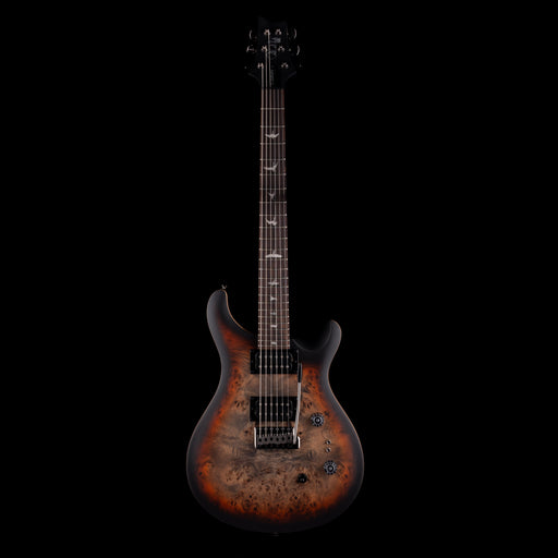PRS SE Exotic Custom 24-08 Poplar Burls in Charcoal Cherry Midnight Burst With Gig Bag
