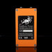 Orange electronic device with EarthQuaker Devices branding on a black background