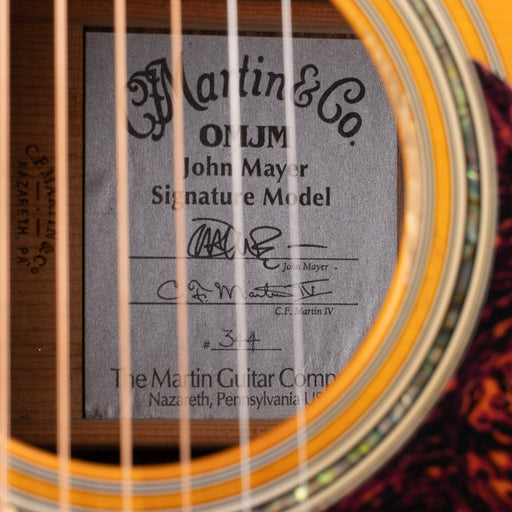 Used Martin OMJM Natural Acoustic Electric Guitar With OHSC
