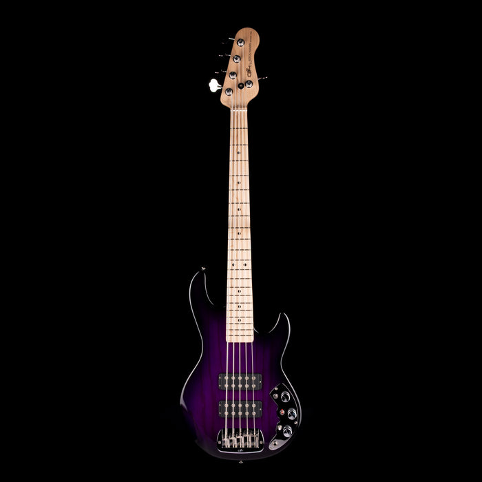 G&L CLF Research Series 750 L-2500 5-String Bass Purple Burst With Gig Bag