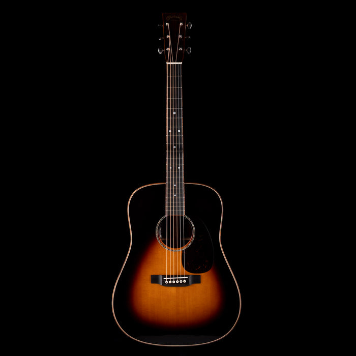 Pre Owned Martin Custom Shop Dreadnaught/000 Style 28 Indian Rosewood Sunburst With OHSC