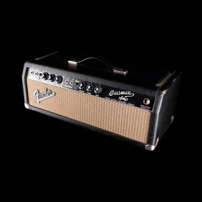 Vintage 1965 Fender Bassman Guitar Amp Head With Cover