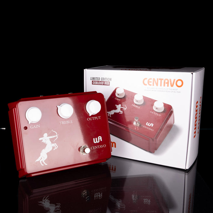 Used Warm Audio Limited Edition Oxblood Red Centavo Overdrive Pedal with Box