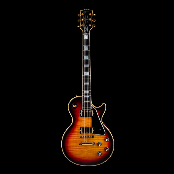 Pre Owned Gibson Custom Shop '68 Reissue Les Paul Custom Figured Tri-Burst With OHSC