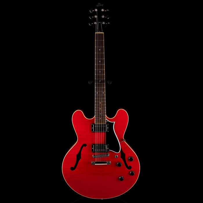 Pre Owned 2021 Heritage Standard H-535 Semi-Hollow Trans Cherry Electric Guitar With OHSC