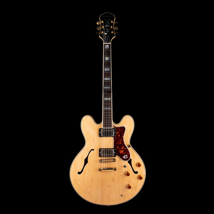 Used 1990's Epiphone Sheraton II Natural with OHSC