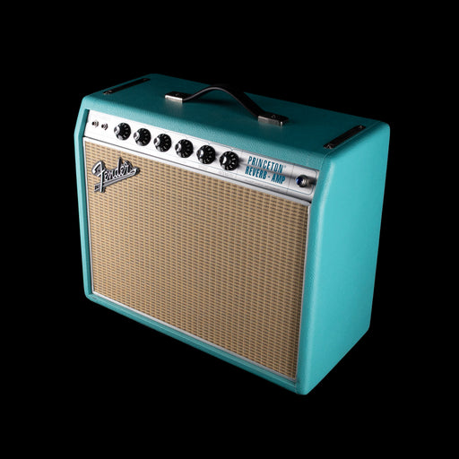 Used Fender '68 Custom Princeton Reverb Surf Green Guitar Amp Combo with Footswitch