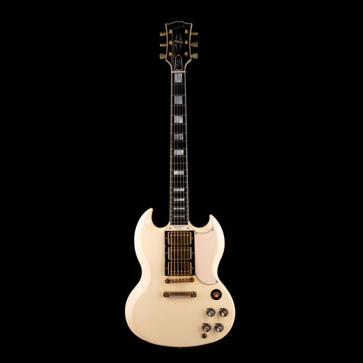 Pre Owned 2005 Gibson 1961 3-Pickup Les Paul Custom Classic White With OHSC