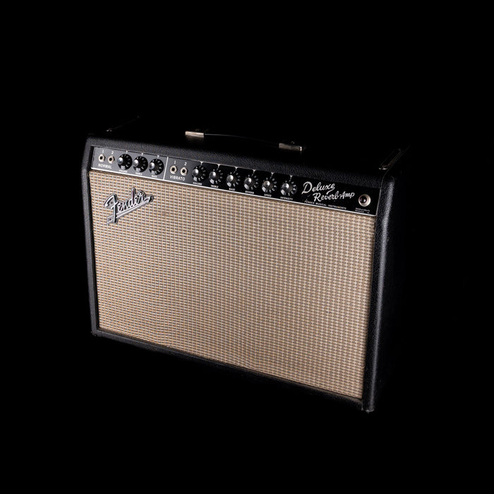 Vintage 1965 Fender Deluxe Reverb Guitar Amp With Footswtich and Cover