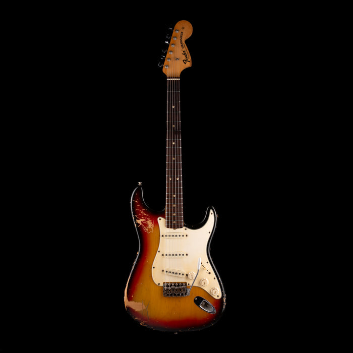 Vintage 1970 Fender Stratocaster 3-Tone Sunburst With Soft Case
