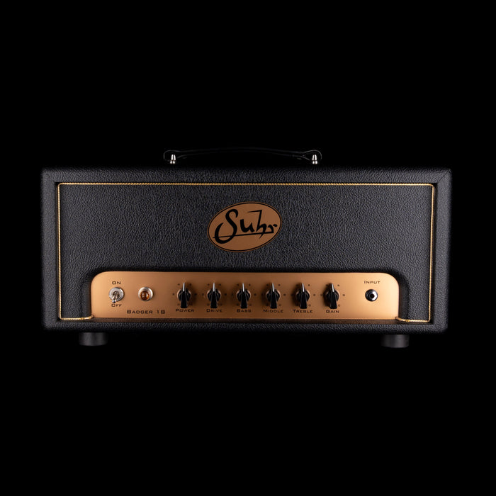 Pre-Owned Suhr Badger 18-watt Guitar Amp Head & Cabinet - Black With Gold Grille