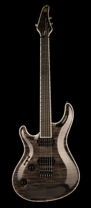 Mayones Left Handed Regius Core 6 Flame Top Gloss Trans Graphite