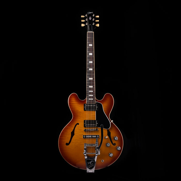 Pre-Owned 2022 Gibson ES-335 Figured Iced Tea with OHSC