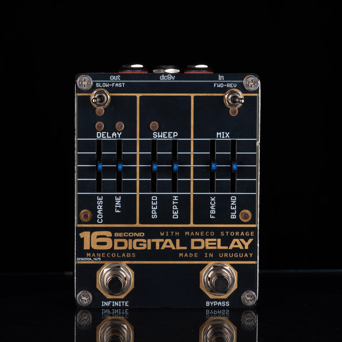 Used Maneco Labs 16 Second Delay Compact Pedal With Box