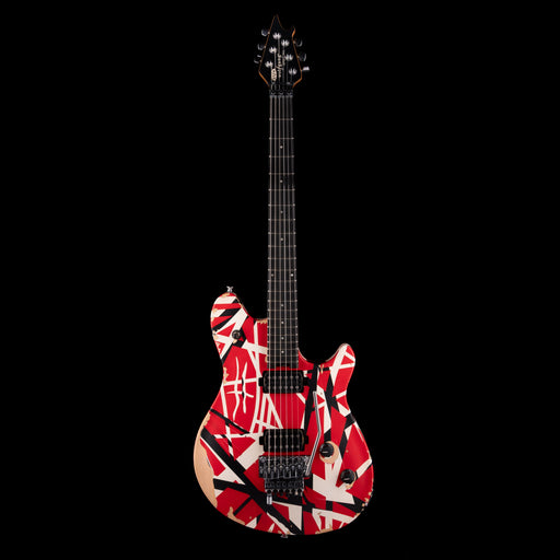 EVH Limited Edition Wolfgang Special Striped Series Aged Red, Black, and White with Gig Bag
