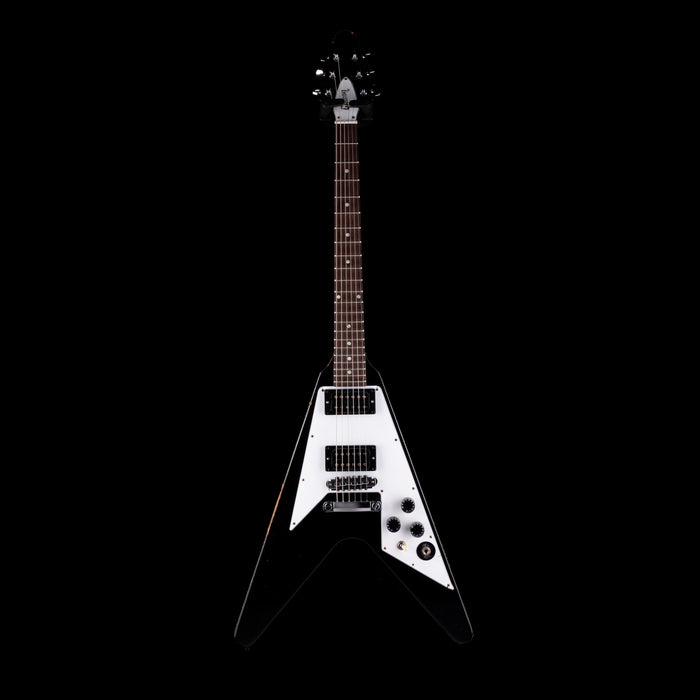 Pre-Owned Gibson Custom Shop Kirk Hammett Metallica Museum 1979 Flying V Black With OHSC