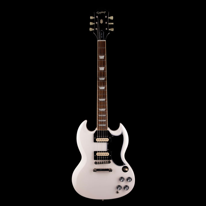 Pre Owned Epiphone 1961 Les Paul SG Standard Aged Classic White With OHSC - 2