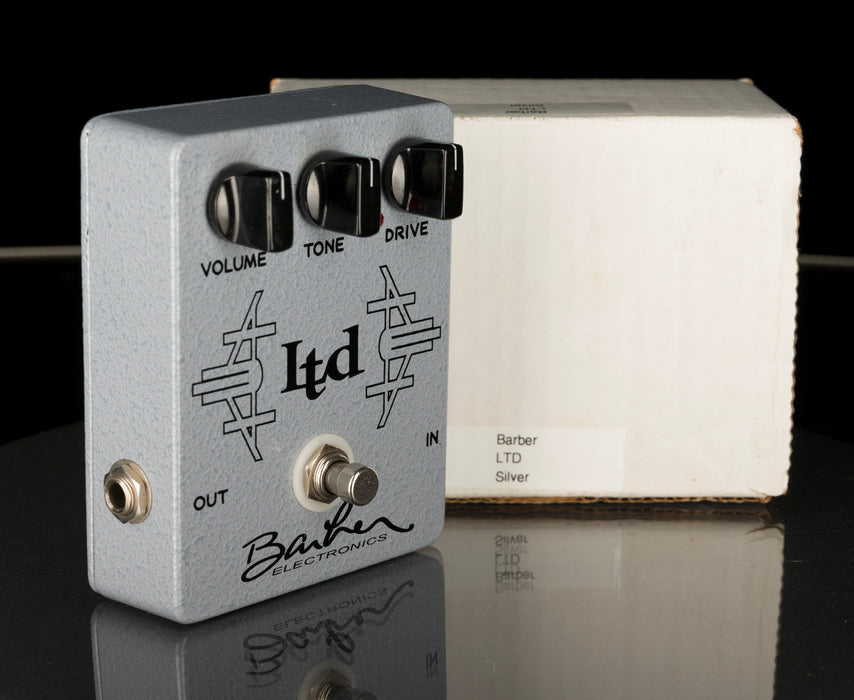 Used Barber LTD Silver Overdrive Pedal With Box