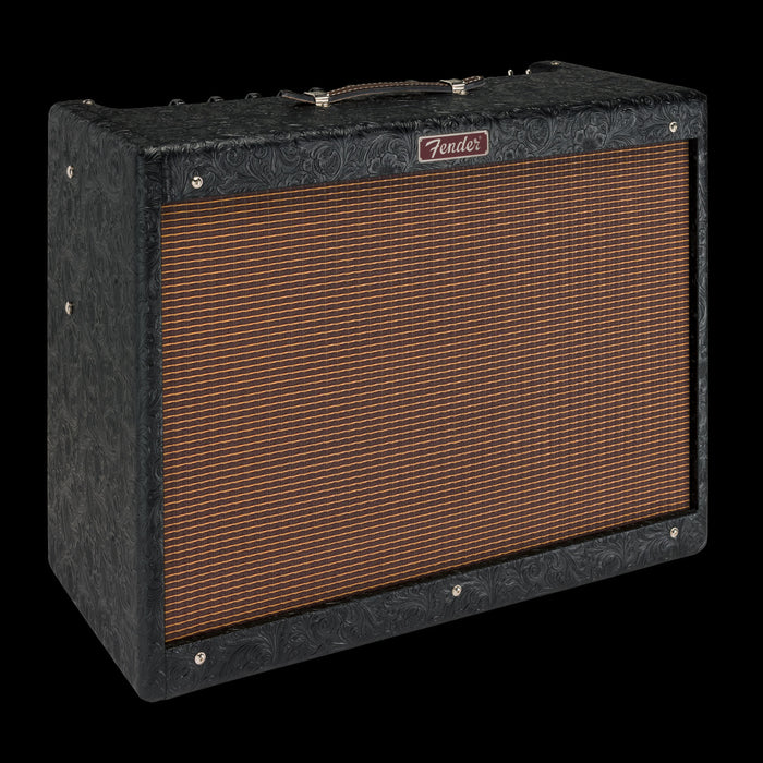 Fender Limited Edition 30th Anniversary Hot Rod Deluxe Black Western Guitar Amp Combo Side