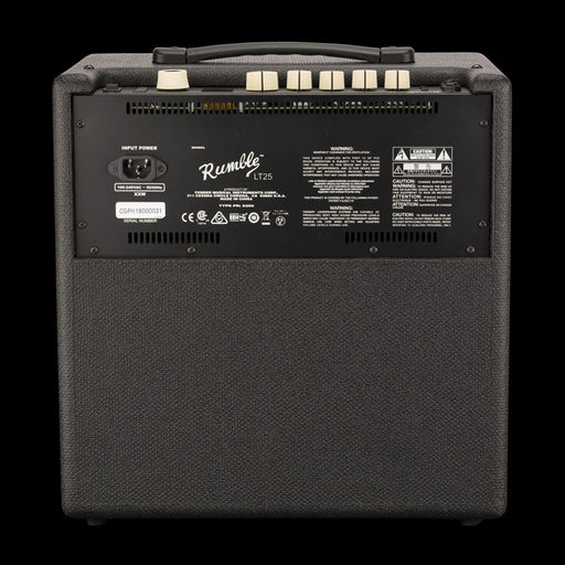 Fender Rumble LT25 Bass Amp Combo Back