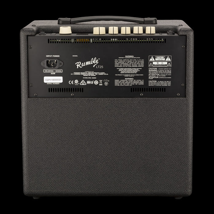 Fender Rumble LT25 Bass Amp Combo Back