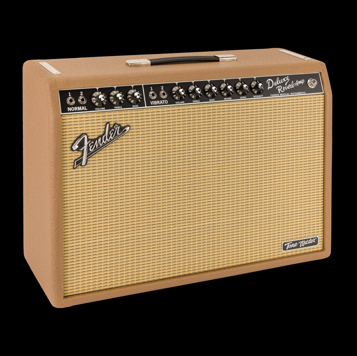 Fender Special Run Tone Master Deluxe Reverb Cocoa Guitar Amp Combo Front Angle