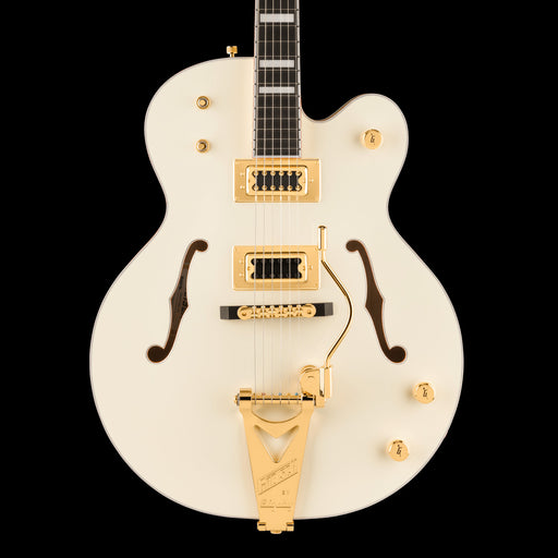 Gretsch G8424T Billy Duffy Signature Falcon LTD with Bigsby Vintage White Lacquer Front Crop