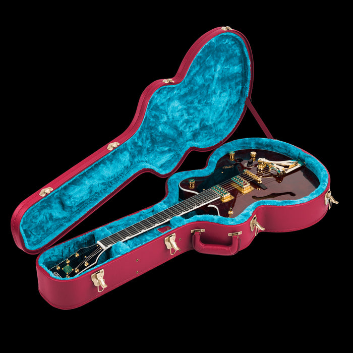 Gretsch Limited Edition Abbey Road Studiomatic Hollow Body Classic Walnut Stain Case Open
