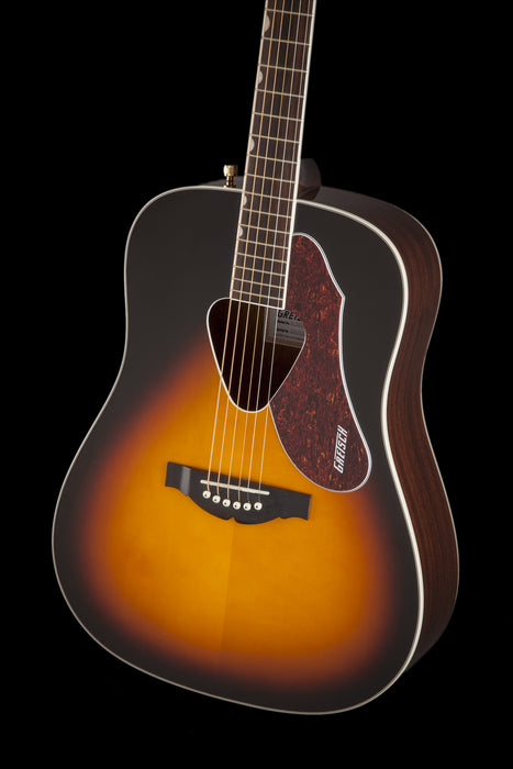 Gretsch G5024E Rancher Dreadnought Electric Fishman Pickup System Sunburst Acoustic Electric Guitar Detail Right