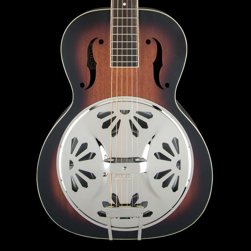 Gretsch G9220 Bobtail Round-Neck Acoustic-Electric Resonator Guitar Sunburst Front Crop