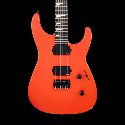 Jackson American Series Soloist SL2 HT Ebony Fingerboard Satin Lambo Orange Front Crop