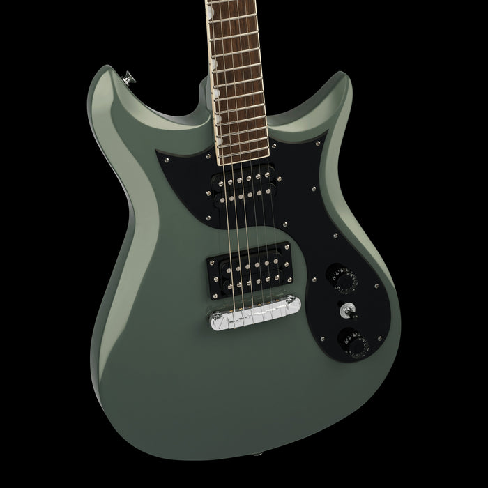 Gretsch Streamliner CVT Laurel Fingerboard Olive Drab Front Body Detail