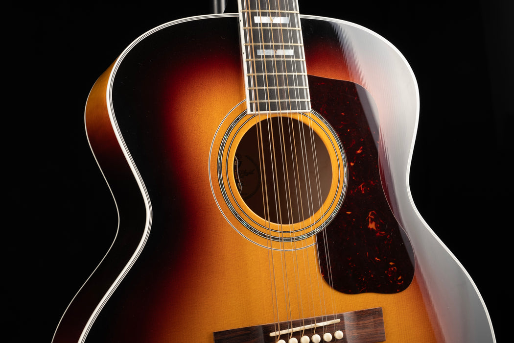 Pre Owned 2023 Guild F-512 12-String Acoustic Electric Guitar Antique Sunburst With OHSC