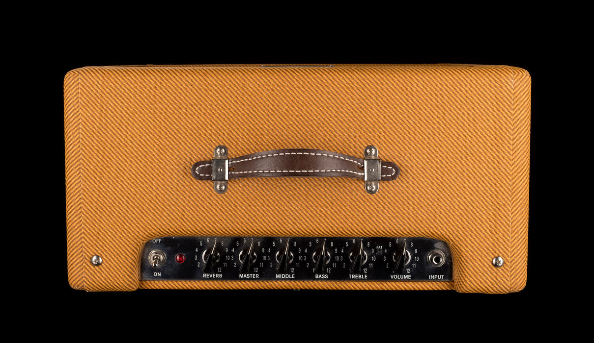 Pre Owned Fender Blues Junior Lacquered Tweed Guitar Amp Combo With Cover