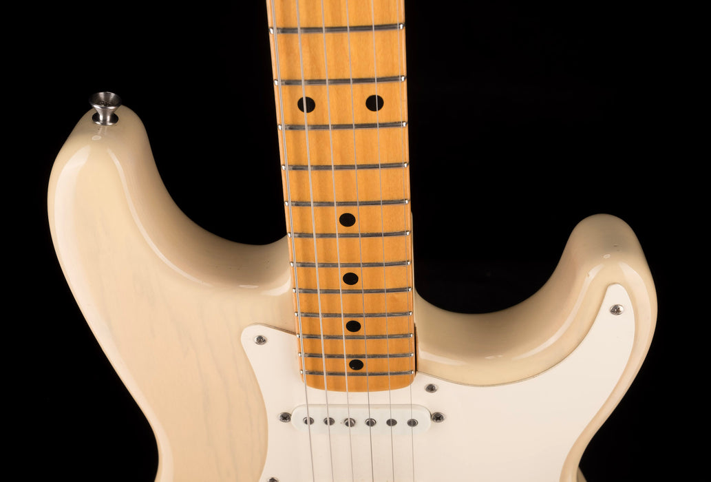Used Custom Partscaster Fender Authentic Neck and Grover Jackson Body Blonde with Gig Bag