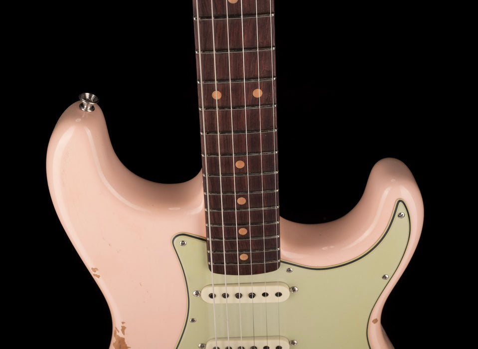 Fender Custom Shop Late 1962 Stratocaster Relic Super Faded Aged Shell Pink With Case